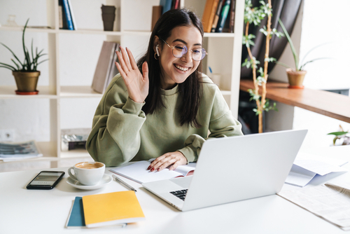 remote worker video call